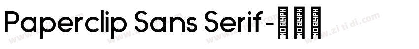 Paperclip Sans Serif字体转换